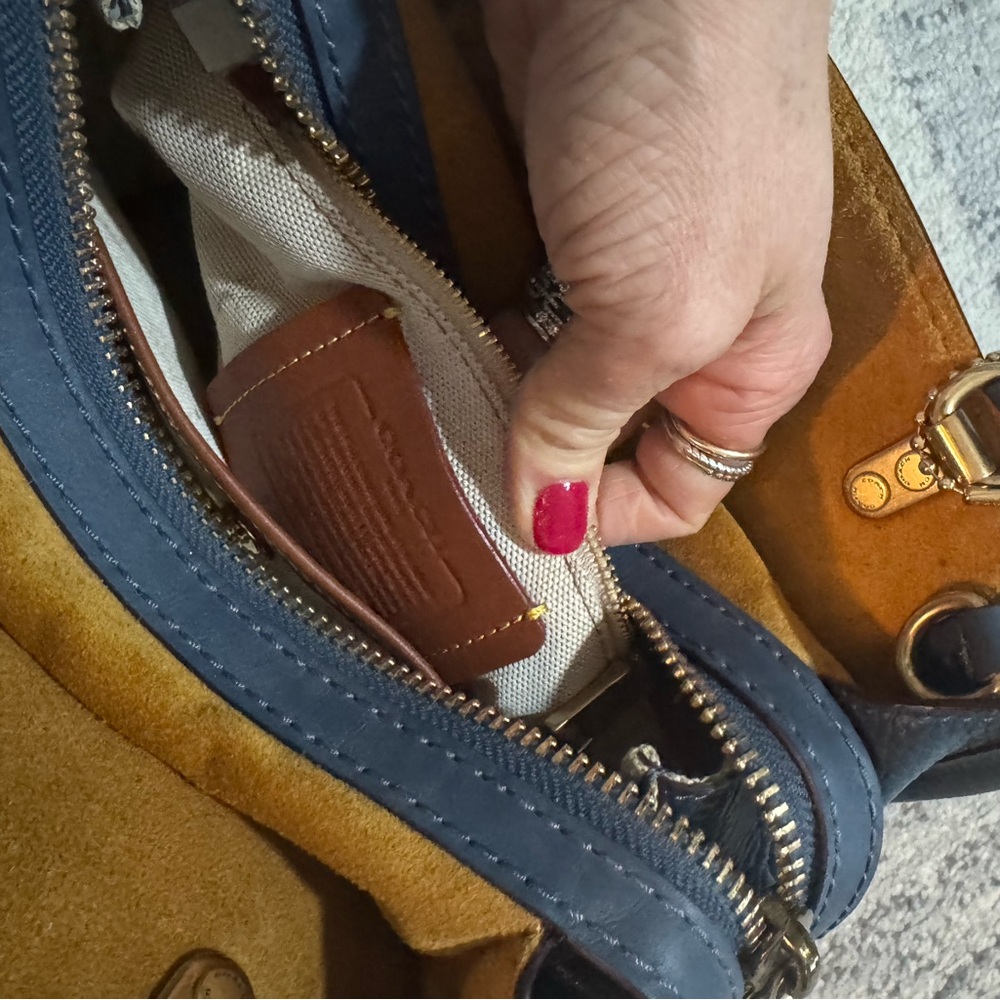 Coach Rogue 25 dark denim  Leather Handbag - Picture 2 of 9
